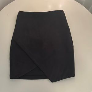 LF SEEK The Label high waisted faux suede skirt